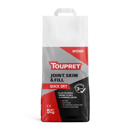 Toupret Joint, Skim & Fill - Quick Dry 5kg