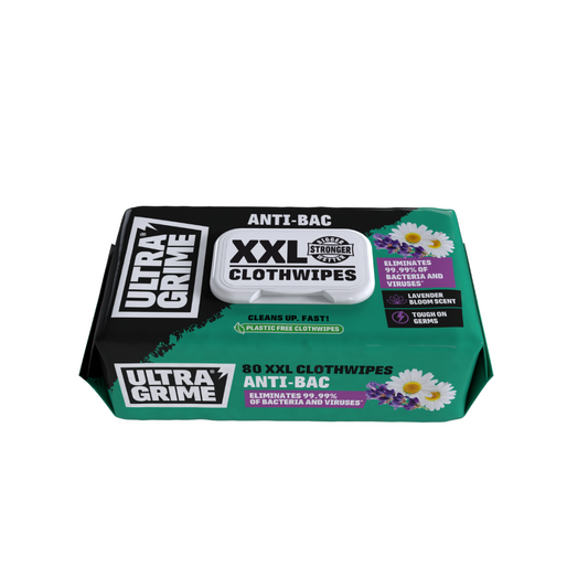 UltraGrime XXL Anti-Bac Lavender Bloom Clothwipes 20 Pack