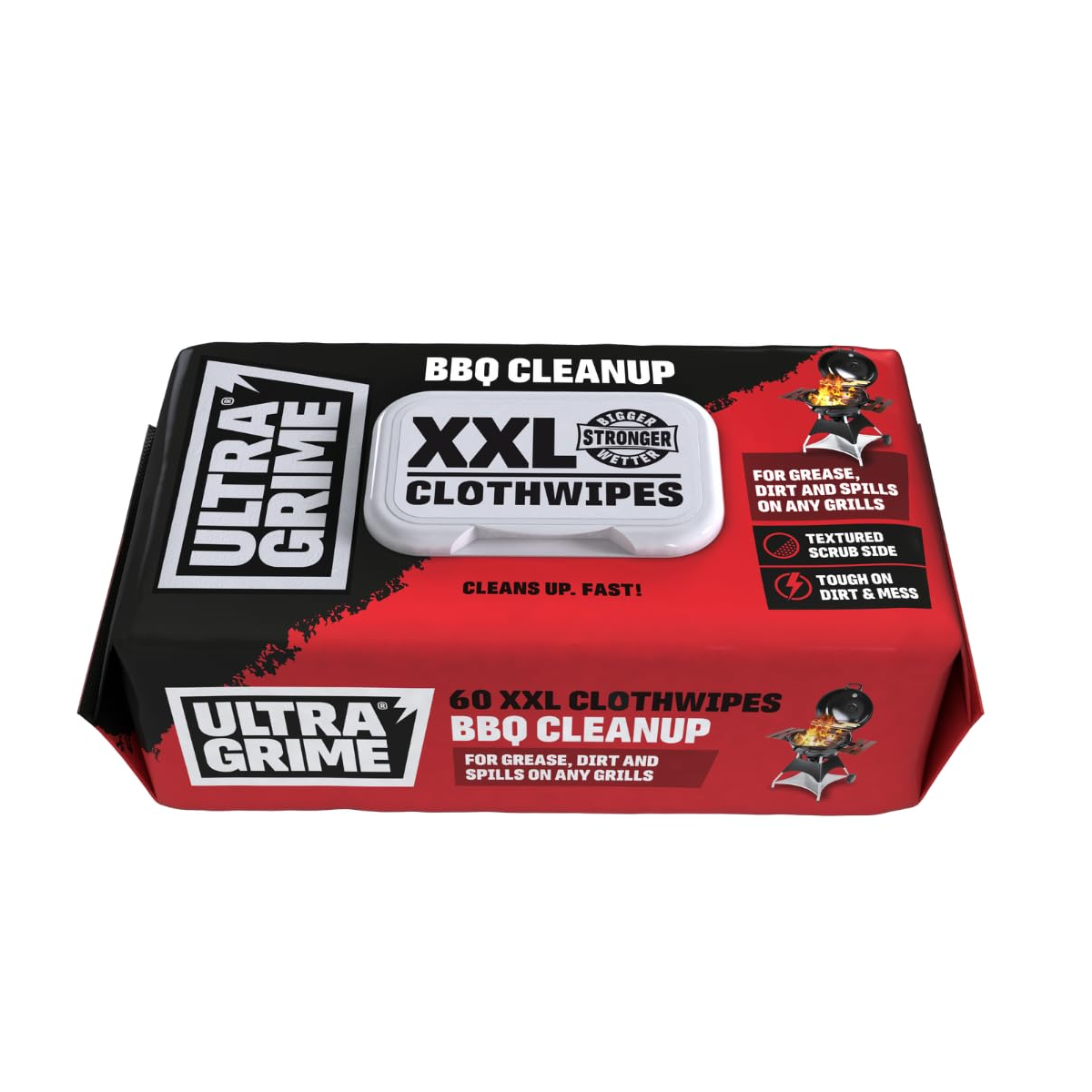 UltraGrime XXL BBQ Cleanup Clothwipes 16 Pack (14 Packs)