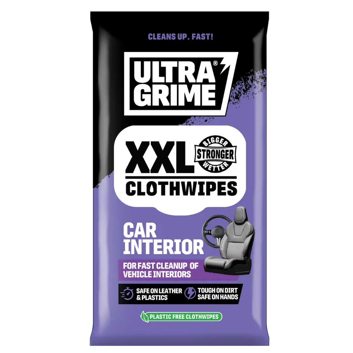 UltraGrime XXL Car Interior Clothwipes 20 Pack (14 Packs)