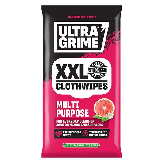 UltraGrime XXL Multipurpose Pomelo Clothwipes 20 Pack