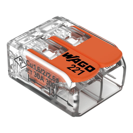 Wago 2 Port Compact Connector 6mm