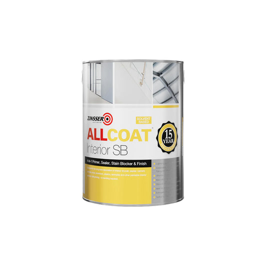 Zinsser AllCoat (Solvent Based) Stain Killer White 2.5 L