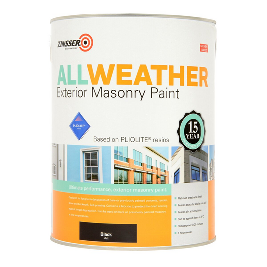 Zinsser All Weather Exterior Masonry Black 5L