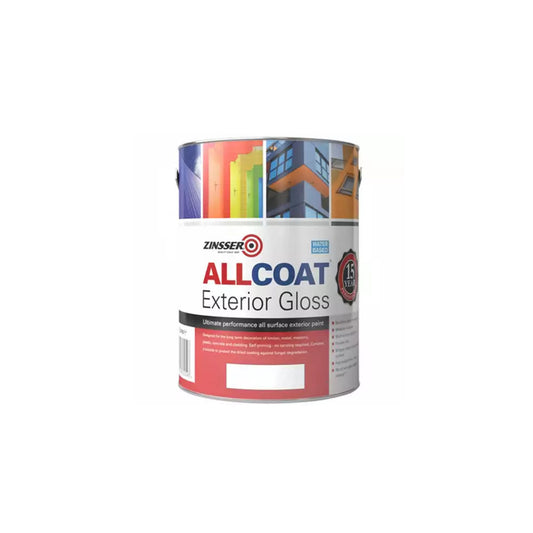 Zinsser Allcoat Exterior Water Based Gloss 2.5L White