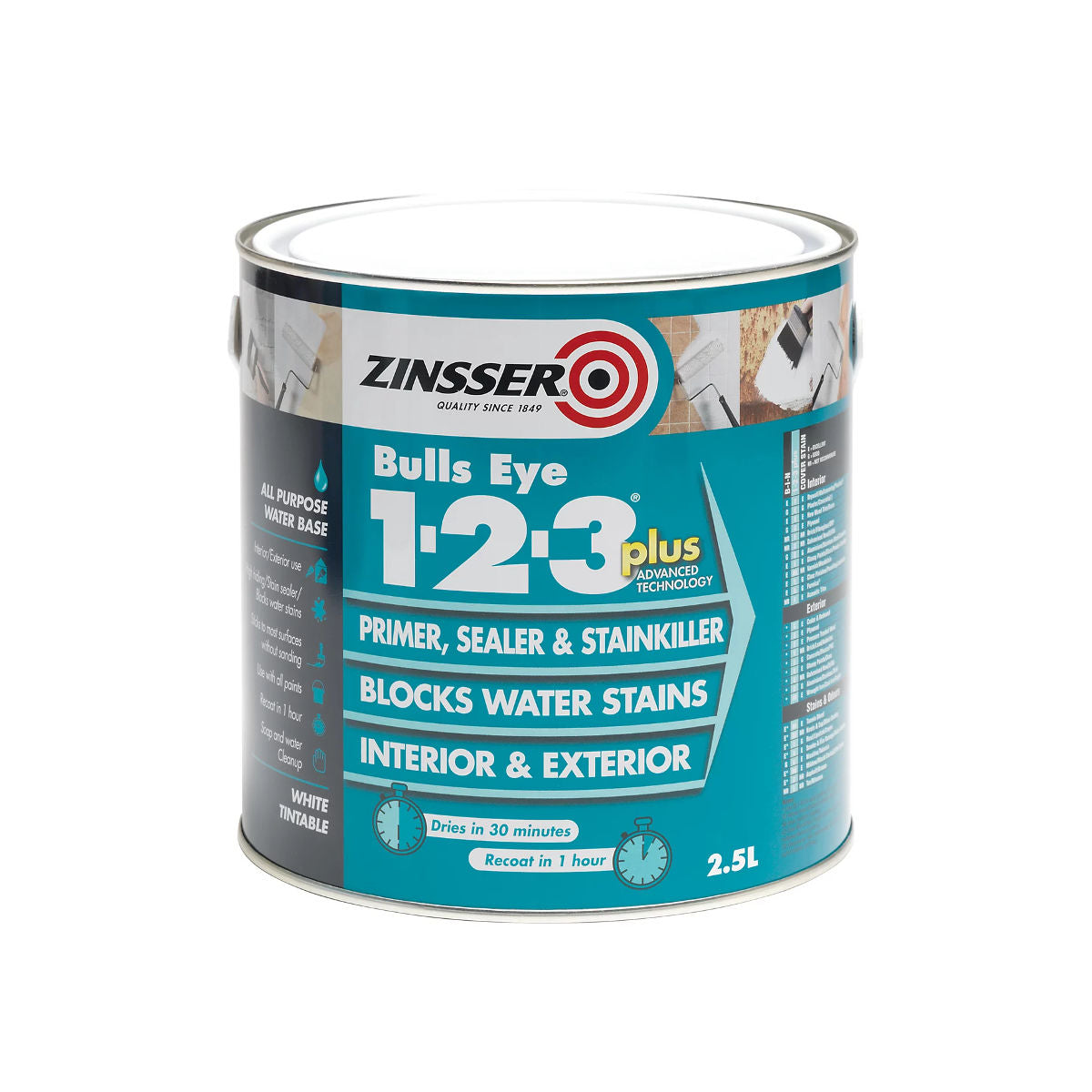 Zinsser Bulls Eye 1-2-3 Plus 2.5L