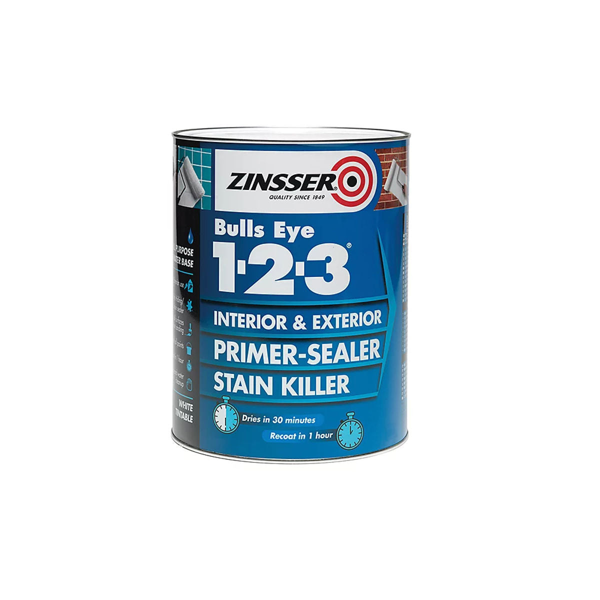 Zinsser Bullseye 1-2-3 White 2.5L