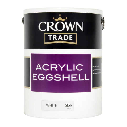 Crown Acrylic Eggshell White 5L