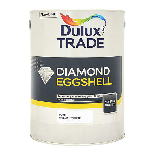 Dulux Trade Diamond Eggshell Pure Brilliant White 5L