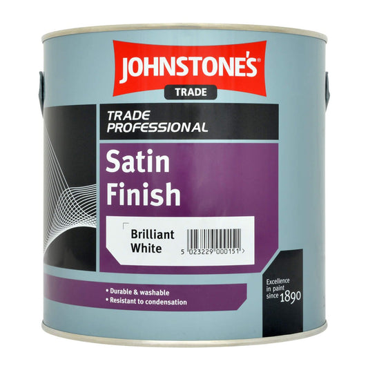 Johnstone's Professional Satin Finish Brilliant White 2.5L
