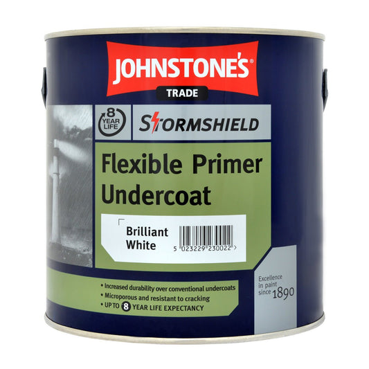 Johnstone's Stormshield Flexible Undercoat Brilliant White 2.5L