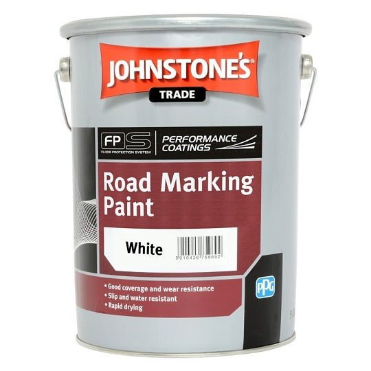 Johnstone's Road Marking Pnt White 5L 10.000 L