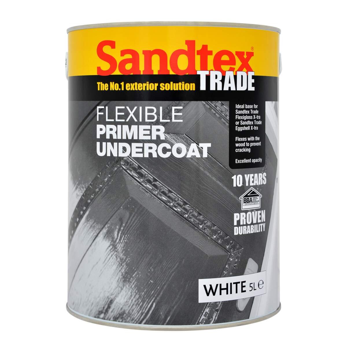 Sandtex Trade Flexible Primer Undercoat 5L White