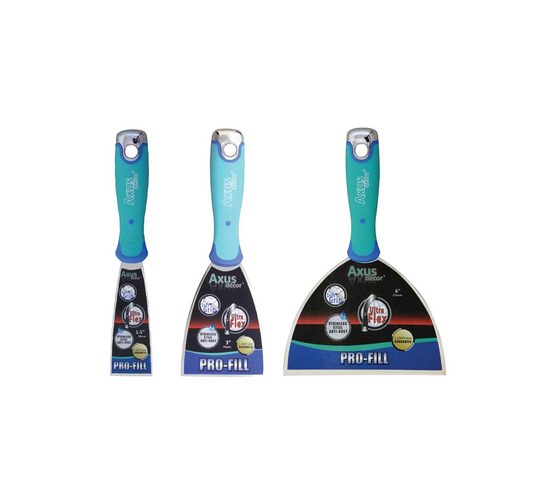 Axus Decor Pro-Fill 3 Filling Knives 38/50/75mm