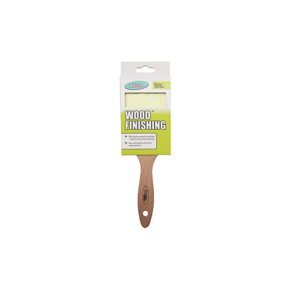 Wood Finishing Brush, (Lime Series) 3"" / 75mm