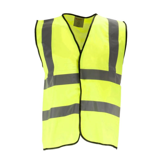 LRG  Hi-Vis Yellow 2 B&B Vest