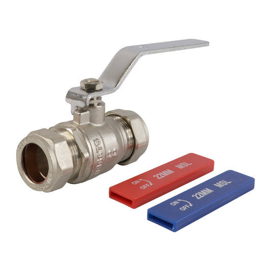 22mm Lever Ball Valve Dual