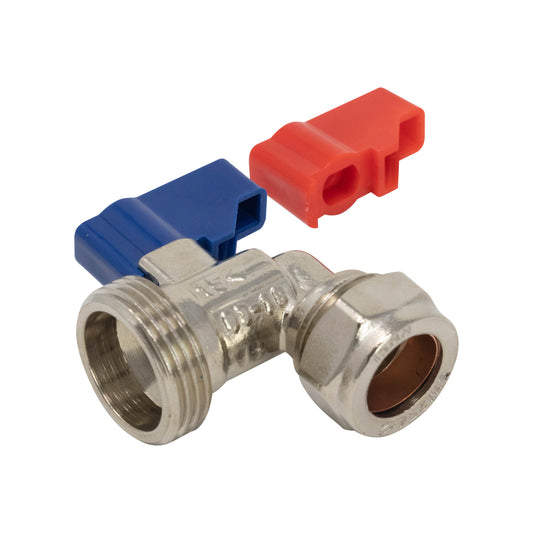 15mm x 3/4″ Angled Washing Machine Valve