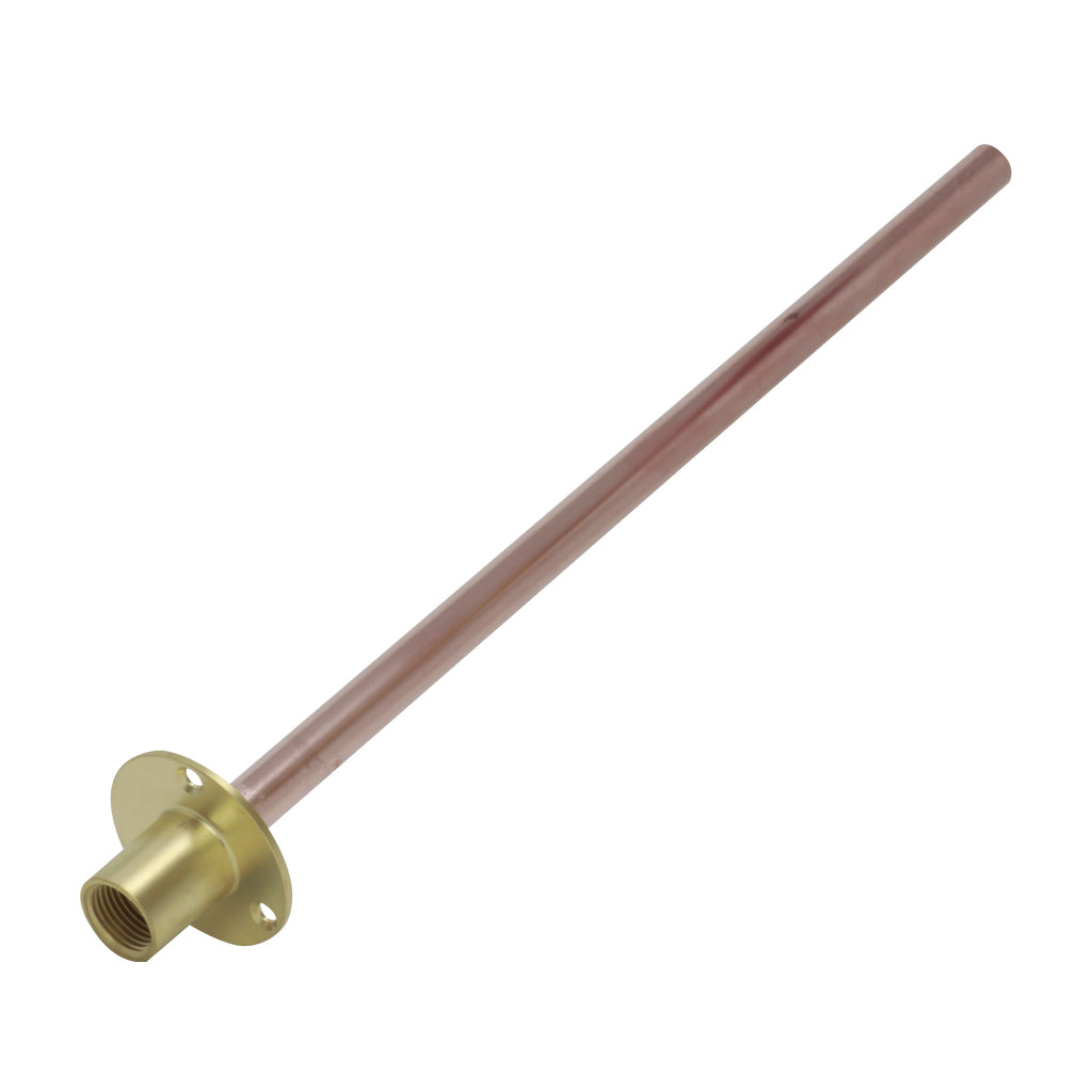 15mm x 1/2" Wall Plate & 600mm Tube