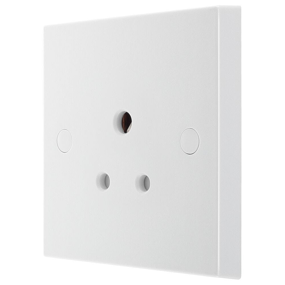 Round Pin Unswitched Single Socket