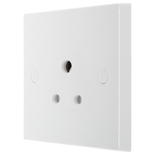 Round Pin Unswitched Single Socket