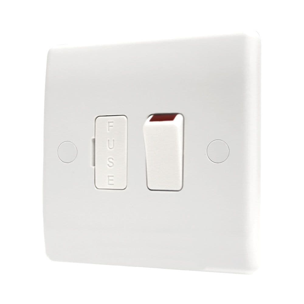 BRITISH GENERAL NEXUS METAL 13A SWITCHED FUSED SPUR BRUSHED STEEL