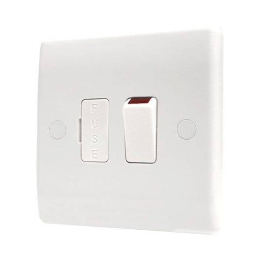 BRITISH GENERAL NEXUS METAL 13A SWITCHED FUSED SPUR BRUSHED STEEL