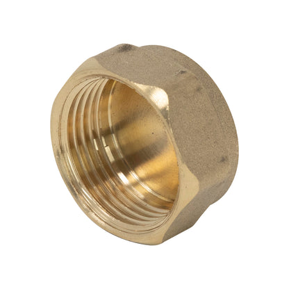 1/2" Brass Blanking Cap