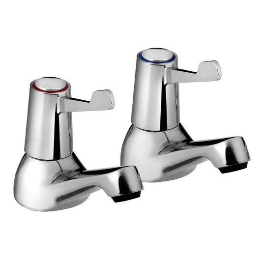 Skara Lever Basin  Pillar Taps-10120
