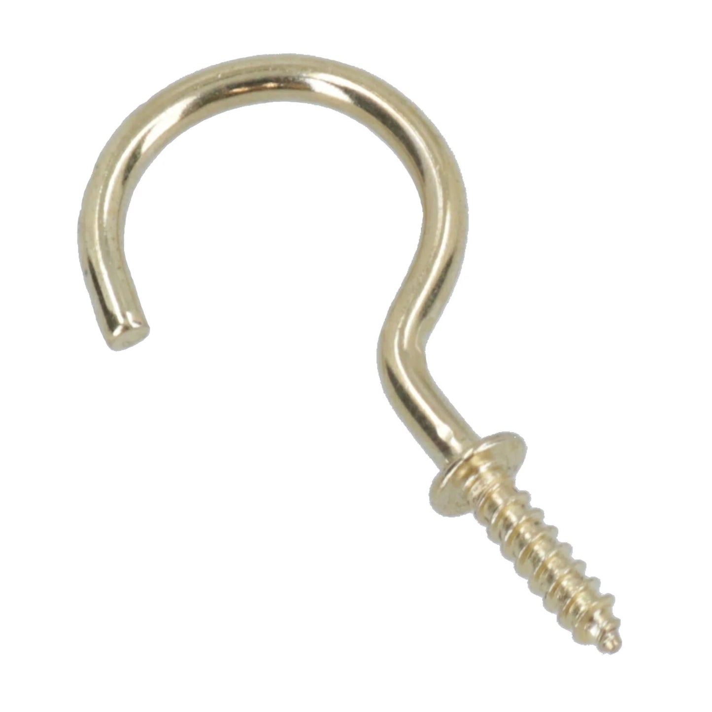 Round Cup Hook - E/Brass 25mm