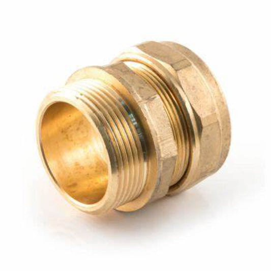 Compression 15mm x 3/8" Straight Connector Male Iron