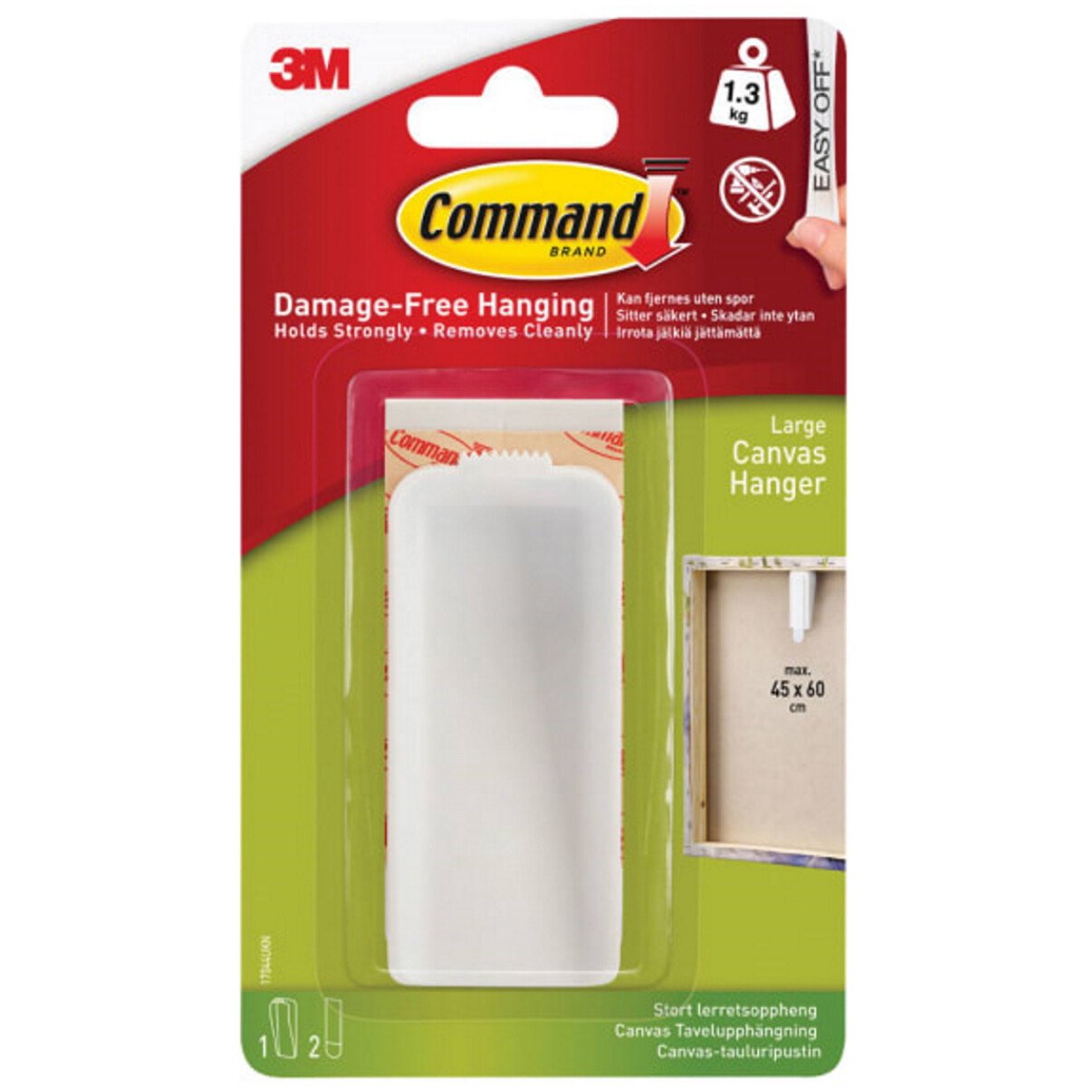 Command Canvas Hanger Large White