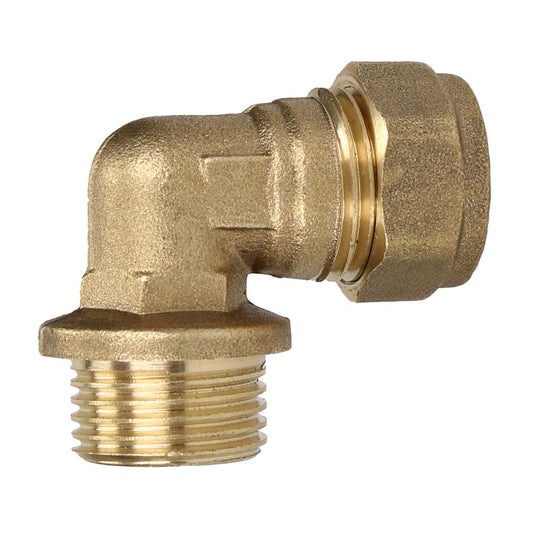15mm x 1/2" Comp Male Iron Elbow