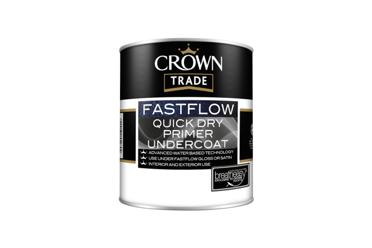 Crown Undercoat Fastflow Quick Dry White 5L