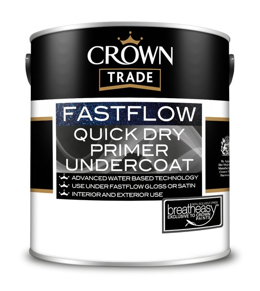 Crown Undercoat Fastflow Quick Dry White 2.5L