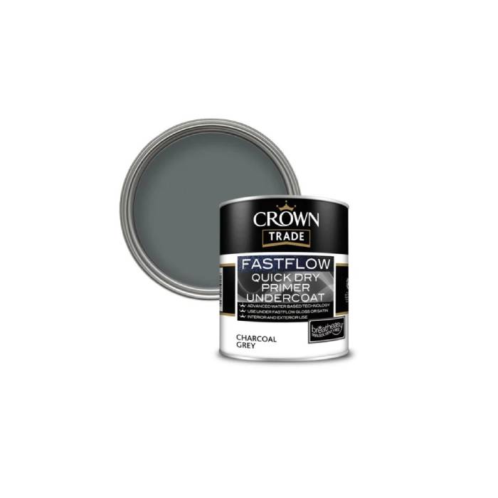 Crown Undercoat Fastflow Quick Dry Grey 2.5L