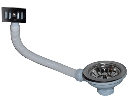 1/2" Basket Waste Strainer with Rectangle Outlet