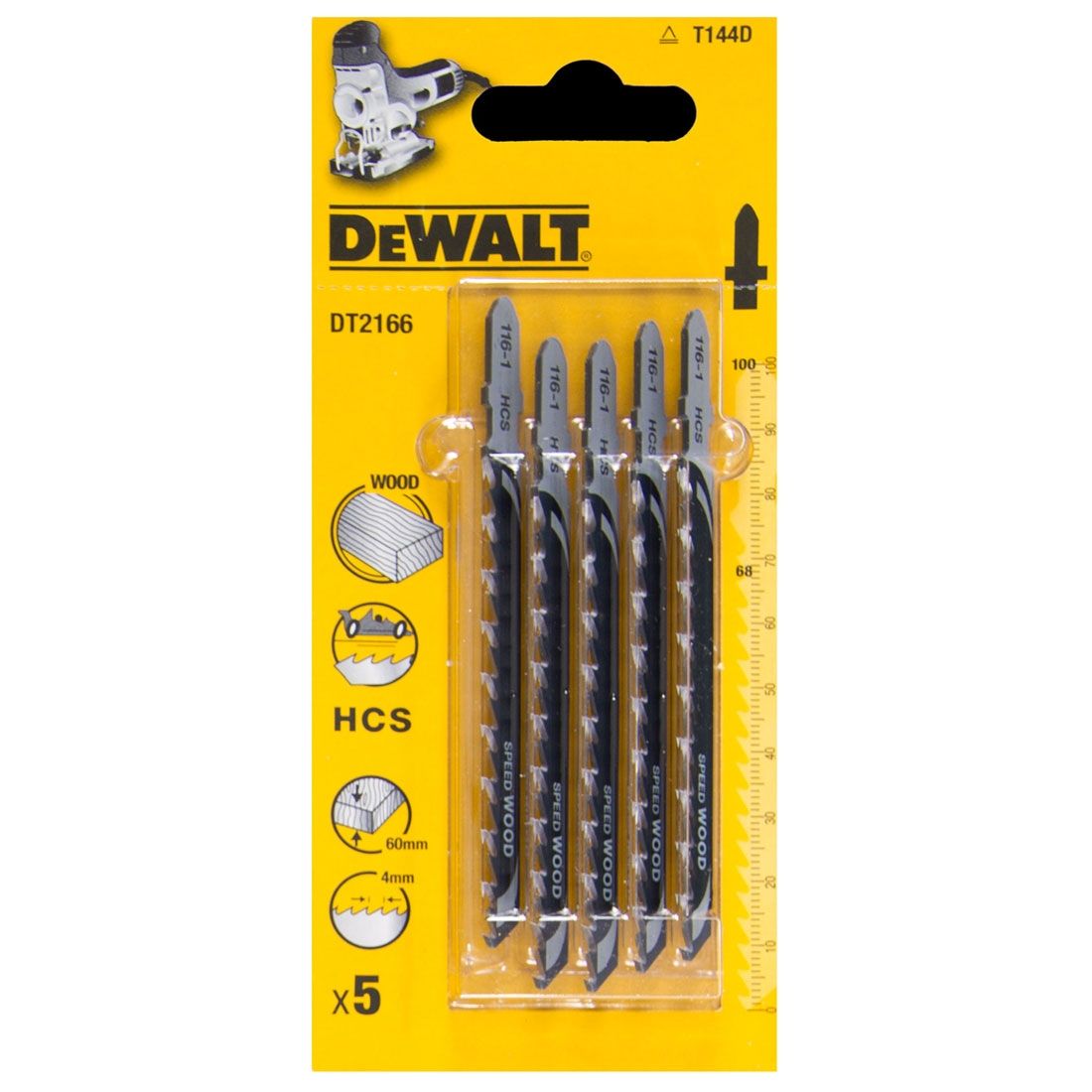Dewalt DT2166-QZ Jigsaw Blade HCS wood
