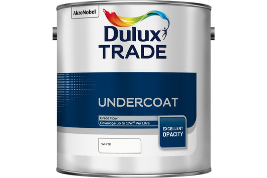 Dulux Trade Undercoat White 2.5L, 5L