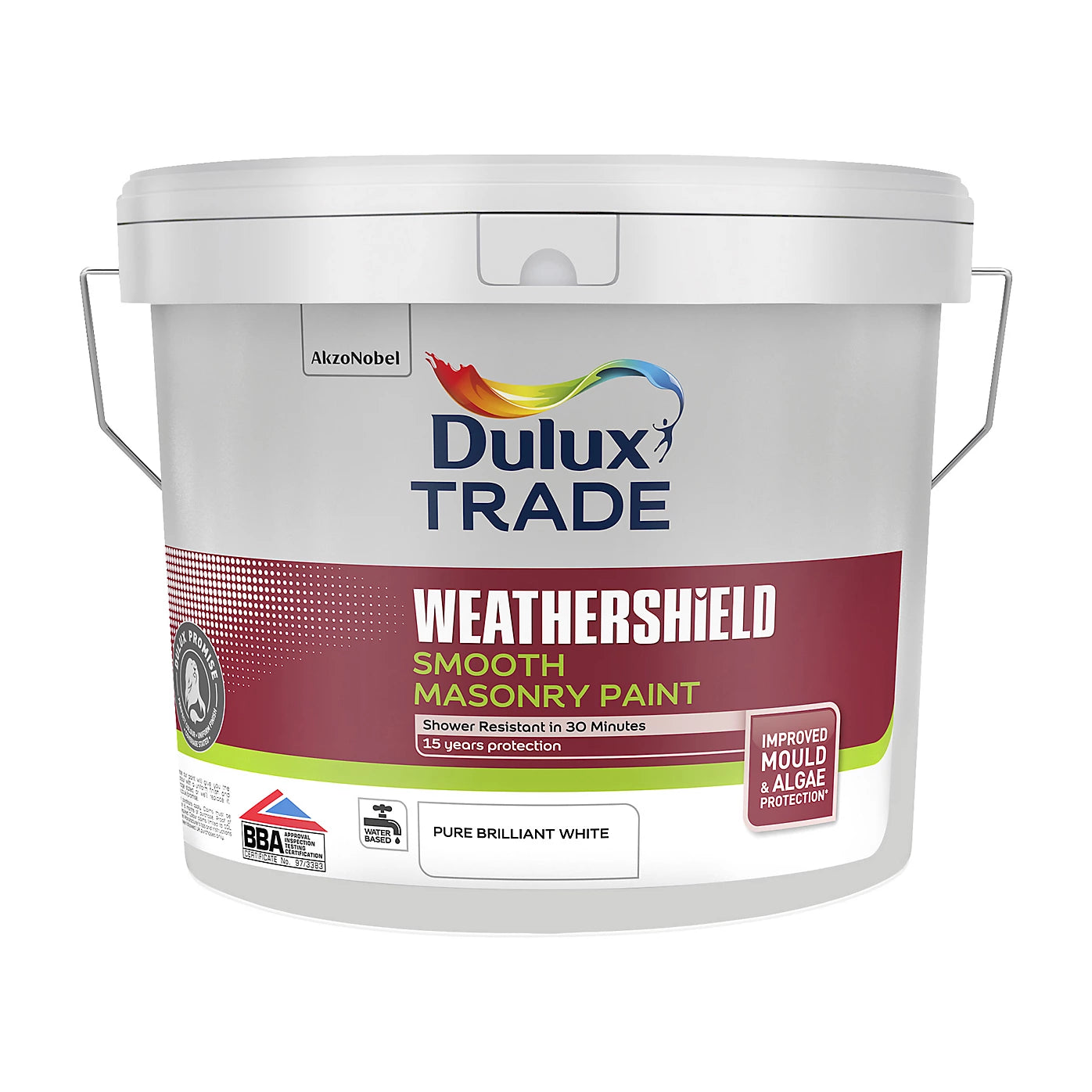Dulux Trade Weathershield Smooth Masonry Pure Brilliant White