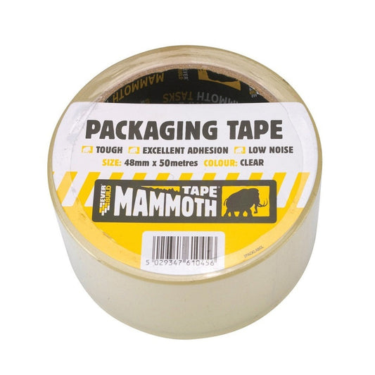 Everbuild Mammoth Packaging Tape Clear Roll 48 mm