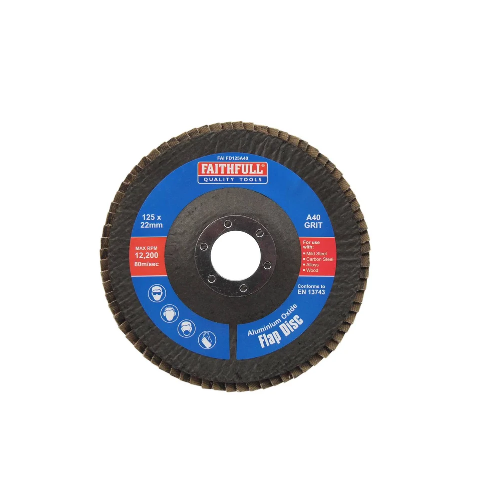 Faithfull Flap Disc A/OX A40 125MM
