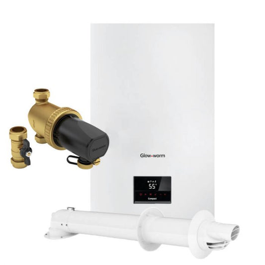 Glow Worm Compact 24C C/W Horizontal Flue & Filter