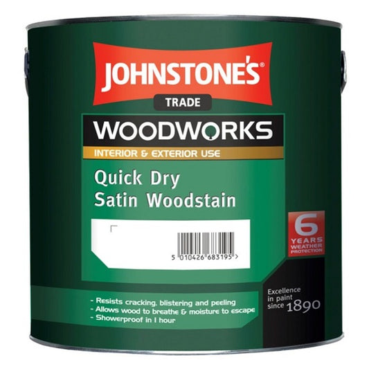 Johnstones's Quick Dry Satin Woodstain Clear 2.5L