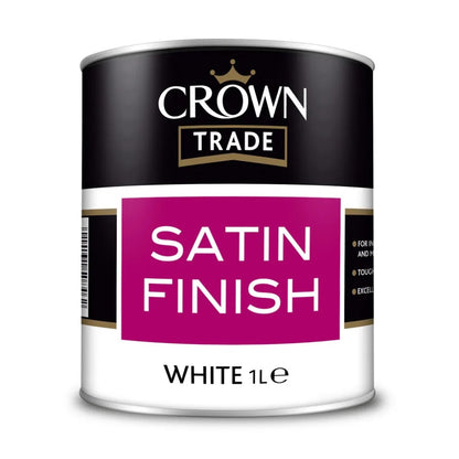 Crown Trade Satin White 1L