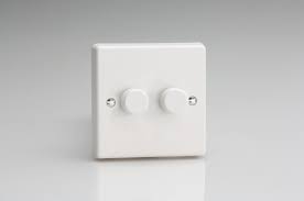 Varlight 2 Gang Dimmer - White