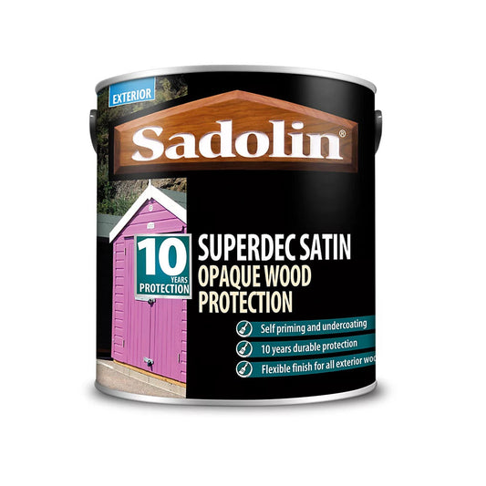 Sadolin Superdec Satin Opaque Wood Protection Walnut 2.5L
