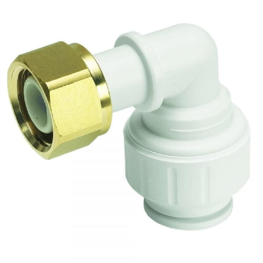 PEMBTC1514 15mm BENT SWIVEL Tap Connector/Brass N