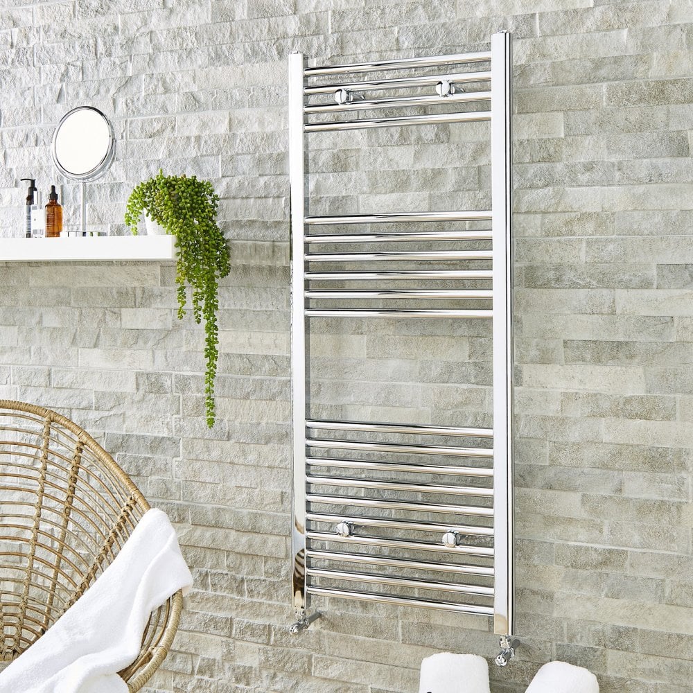 Curved Towel Rail 500mm x 1200mm Chrome