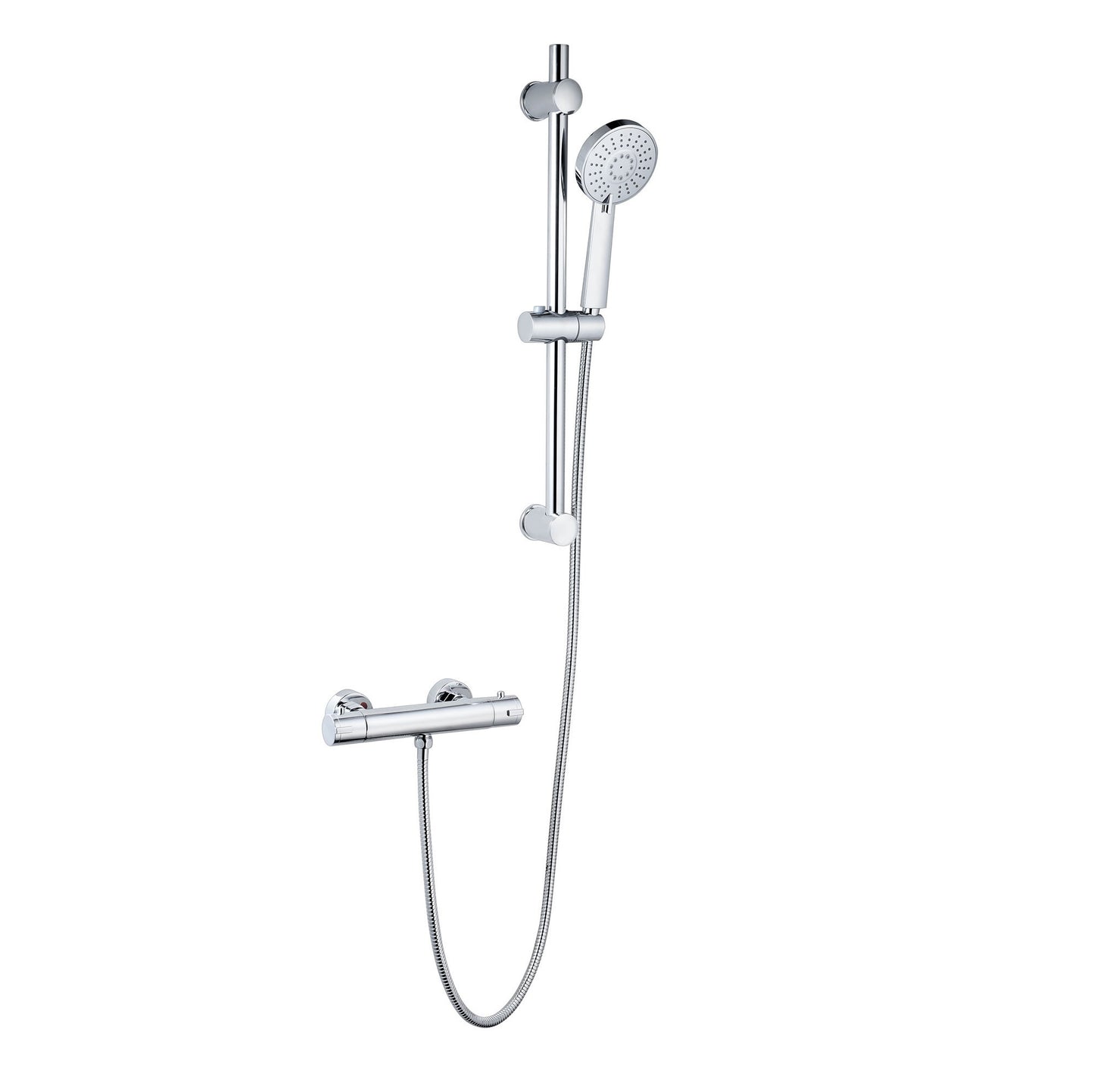Plan Thermostatic Bar Shower with Adjustable Slide